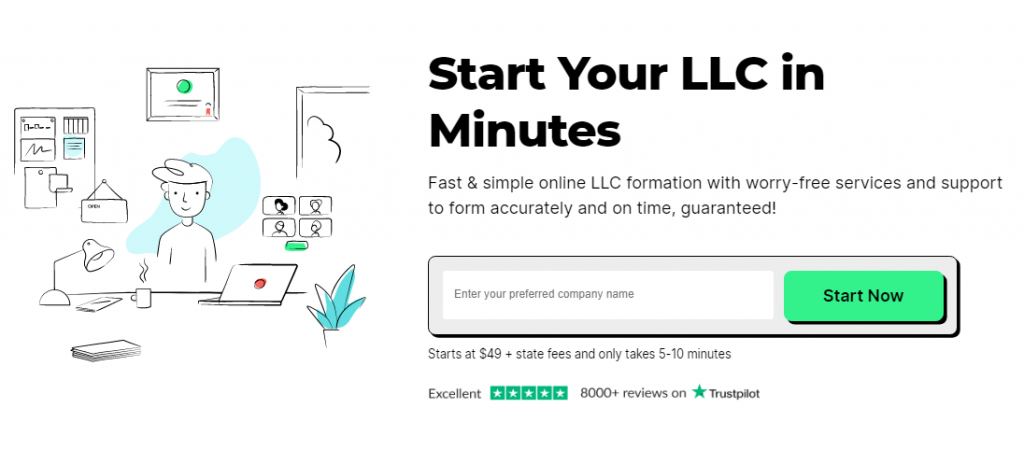 start-llc-zen-business-page-screenshot